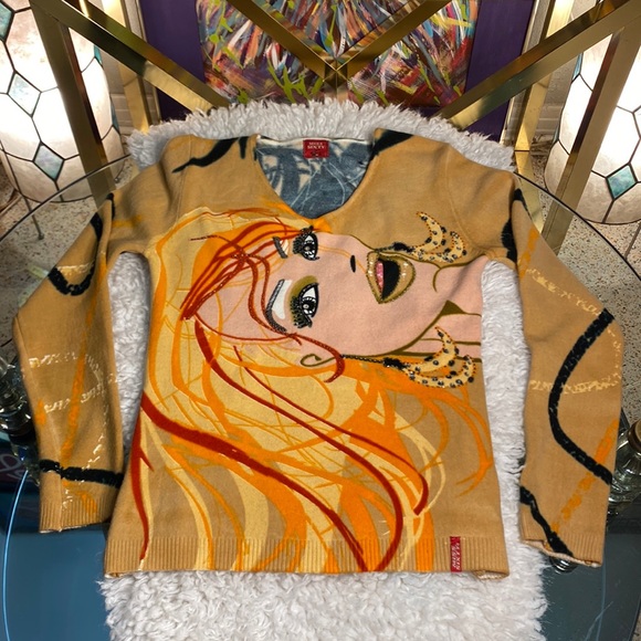 Miss Sixty Sweaters - Miss Sixty Long Sleeve, V Neck, Sweater, Jumper